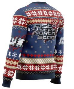 Christmas Kenshiro Fist Of The North Star Mens Ugly Christmas Sweater 3