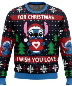 Christmas Love Stitch Ugly Christmas Sweater 1