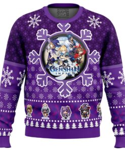 Hu Tao Genshin Impact Christmas Sweater For Men And Women