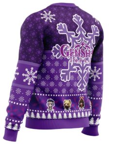 Christmas Quest Genshin Impact Purple Ugly Christmas Sweater Best Gift For Game Lovers 3