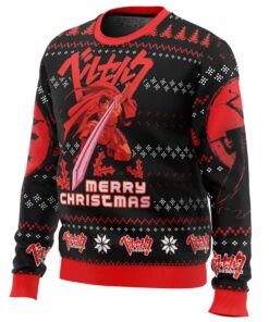 Christmas Red Guts Berserk Black Xmas Sweater Best Holiday Gift For Fans