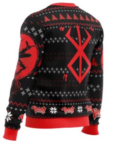 Christmas Red Guts Berserk Black Xmas Sweater Best Holiday Gift For Fans 3