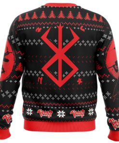 Christmas Red Guts Berserk Black Xmas Sweater Best Holiday Gift For Fans 4