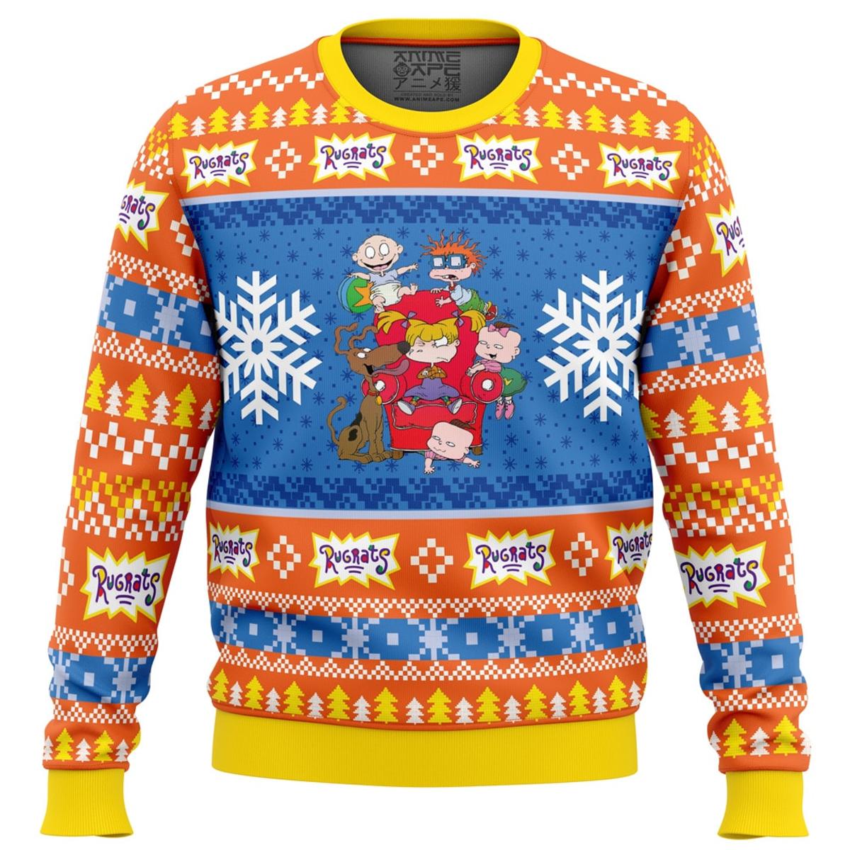 Chibi Christmas Kyojuro Rengoku Demon Slayer Christmas Sweater For Men And Women