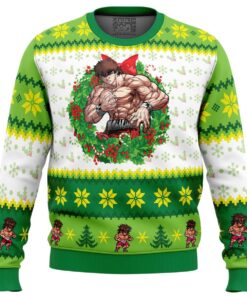 Christmas Season Baki Mens Ugly Christmas Sweater 1