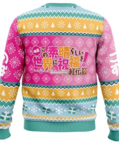 Christmas Spirit Konosuba Plus Size Ugly Christmas Sweater 4