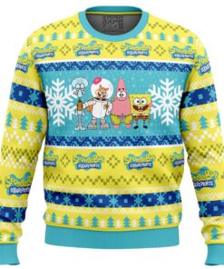 Christmas Spongebob Nickelodeon Ugly Xmas Sweater 1