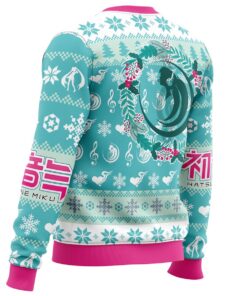 Christmas Style Hatsune Miku Blue Ugly Christmas Sweater Best Gift For Fans 3