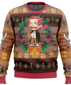 Christmas Style One Piece Character Shanks Ugly Christmas Sweater Best Gift For Fans