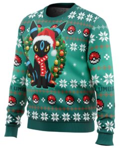 Christmas Style Umbreon Pokemon Ugly Xmas Sweater Best Gift For Fans 2