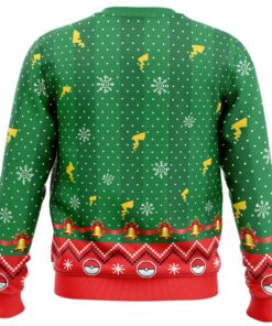 Christmas Theme Pikachu Pokemon Ugly Xmas Sweater Best Gift For Fans 4