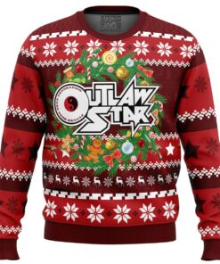 Christmas Time Outlaw Star Plus Size Ugly Christmas Sweater 1