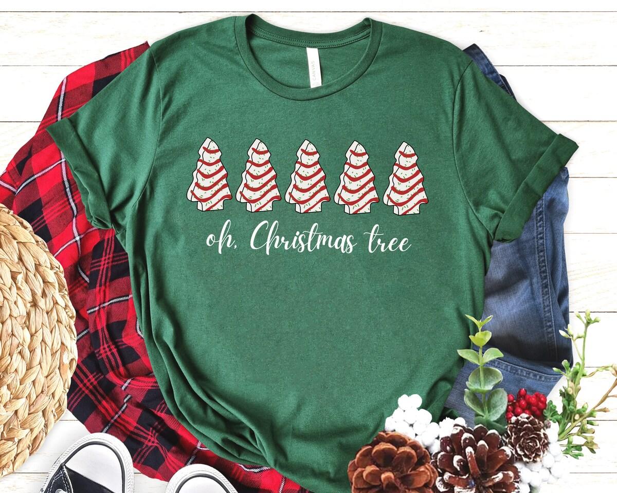 Christmas Tree Cakes Vintage T-shirt Carnival Holiday Shirt Best Gifts
