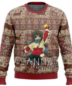 Clannad Merry Mery Christmas Furukawa Nagisa Ugly Christmas Sweater Gift