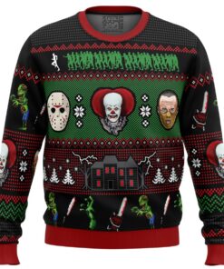 Happy Horrordays Halloween Christmas Sweater For Men And Women