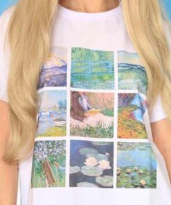 Claude Monet Oil Paitings Artworks Unisex T-shirt Aesthetic Shirt For Family Friend