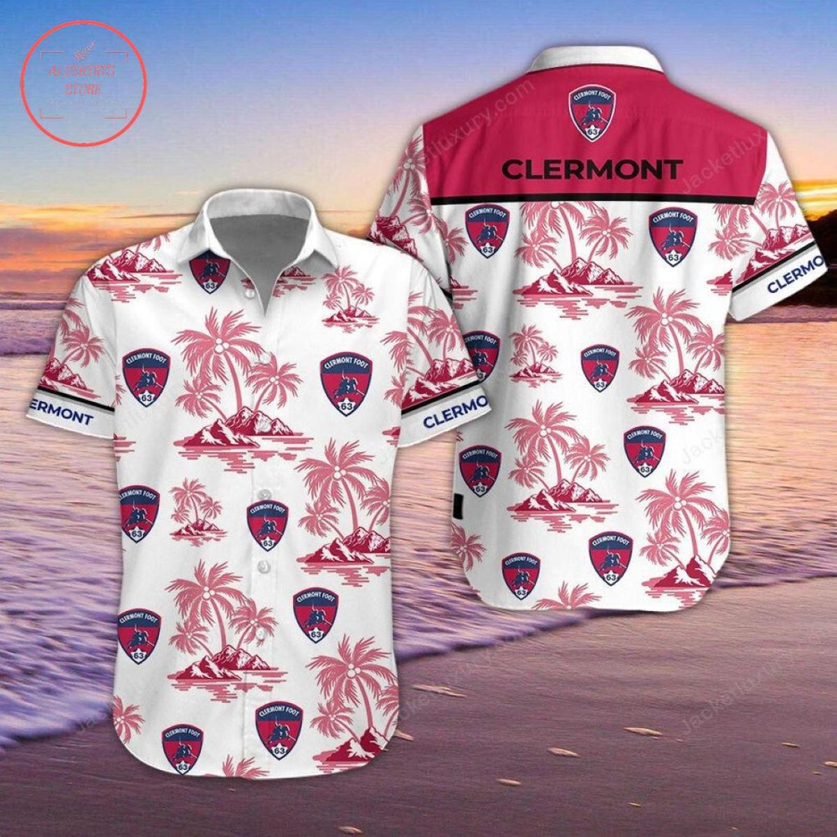 Fc Lorient Coconut Tree White Orange Best Hawaiian Shirt Gift For Ligue 1 Fans