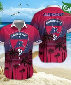 Clermont Foot 63 Palm Tree Patterns White Pink Aloha Shirt Size From S To 5xl