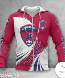 Clermont Foot 63 Red White Zip Hoodie Best Gift For Fans