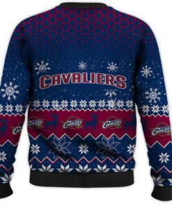 Cleveland Cavaliers Navy Blue Wine Best Ugly Christsmas Sweater 3