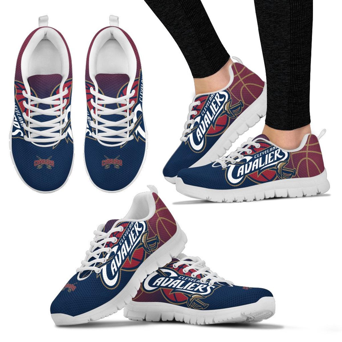 Cleveland Cavaliers Running Shoes Red For Fans