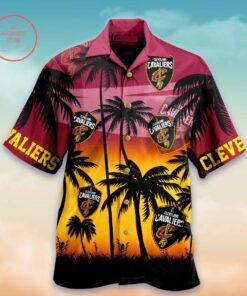 Cleveland Cavaliers Summer Coconut Trees Best Hawaiian Shirt For Nba Fans
