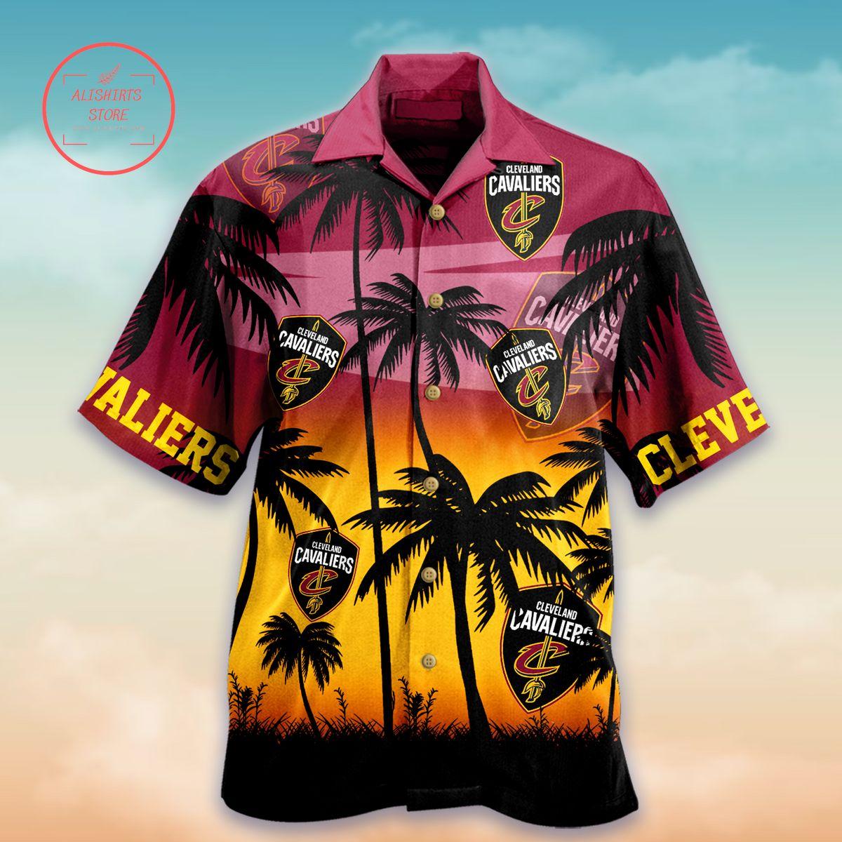 Nba Cleveland Cavaliers Logo Gray Scratch Vintage Hawaiian Shirt Outfit For Fans