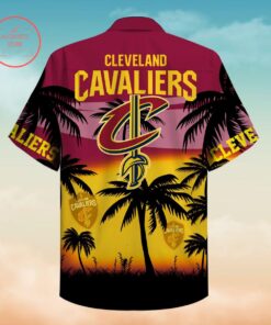 Cleveland Cavaliers Summer Coconut Trees Best Hawaiian Shirt For Nba Fans