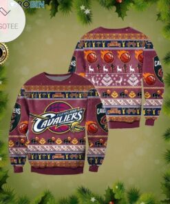 Cleveland Cavaliers Wine Best Ugly Christmas Sweater