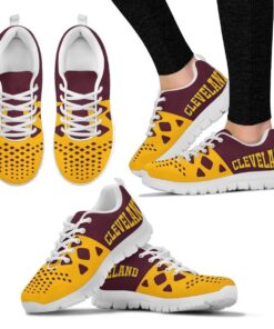 Cleveland Cavaliers Wine Gold Running Shoes Gift