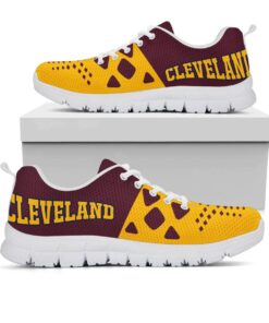 Cleveland Cavaliers Wine Gold Running Shoes Gift 3