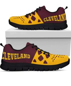 Cleveland Cavaliers Wine Gold Running Shoes Gift 4