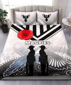Collingwood Magpies Bedding Set Gift For Fans