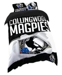 Collingwood Magpies Big Logo Scratch Doona Cover