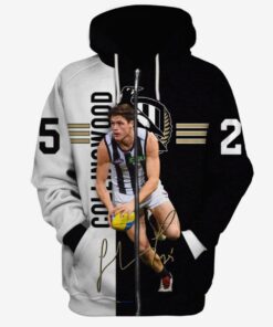 Collingwood Magpies Jack Crisp 25 Zip Up Hoodie For Fans 1