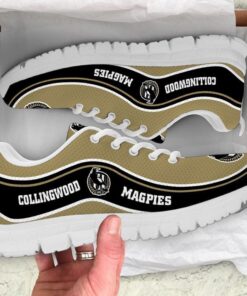 Collingwood Magpies Running Shoes Black White 1