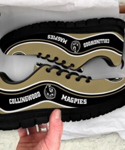 Collingwood Magpies Running Shoes Black White 3