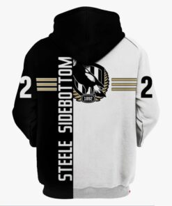 Collingwood Magpies Steele Sidebottom 22 Zip Up Hoodie For Fans 2