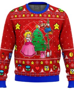 Come And See The Christmas Tree Super Mario Best Ugly Xmas Sweater Gift For Nintendo Game Fans