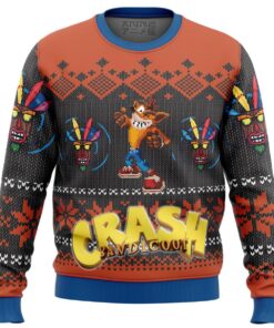 Crash Bandicoot Alt Ugly Christmas Sweater Gift