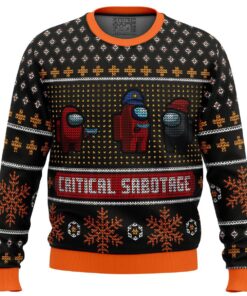 Critical Sabotage Among Us Ugly Christmas Sweater Gift