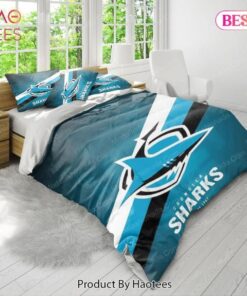 Cronulla-sutherland Sharks Blue Black Comforter Sets