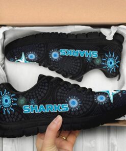 Cronulla sutherland Sharks Indigenous Black Running Shoes Gift 5