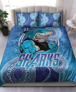 Cronulla sutherland Sharks Indigenous Mascot Doona Cover 1