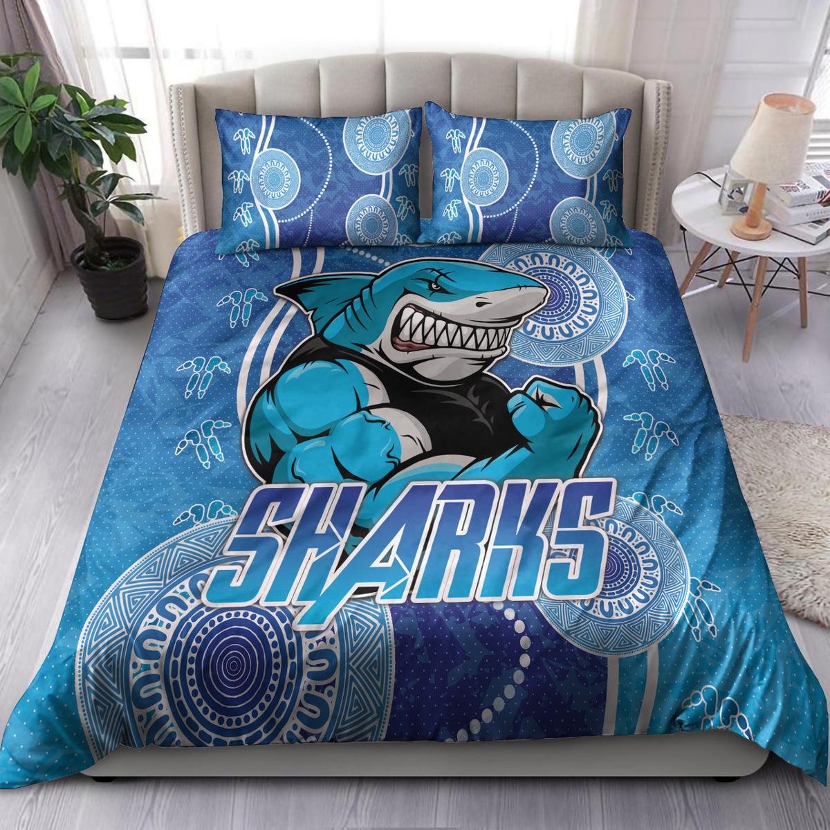 Cronulla-sutherland Sharks Custom Name Mascot Doona Cover