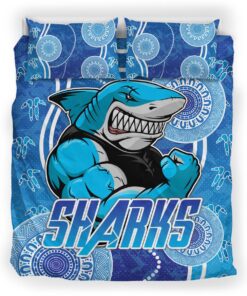 Cronulla sutherland Sharks Indigenous Mascot Doona Cover 2