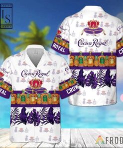 Crown Royal Beer Pineapple Patterns Hawaiian Shirt Size From S To 5xl