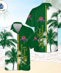 Crown Royal Regal Apple Whisky White Green Hawaiian Shirt Outfit For Fans Men Women