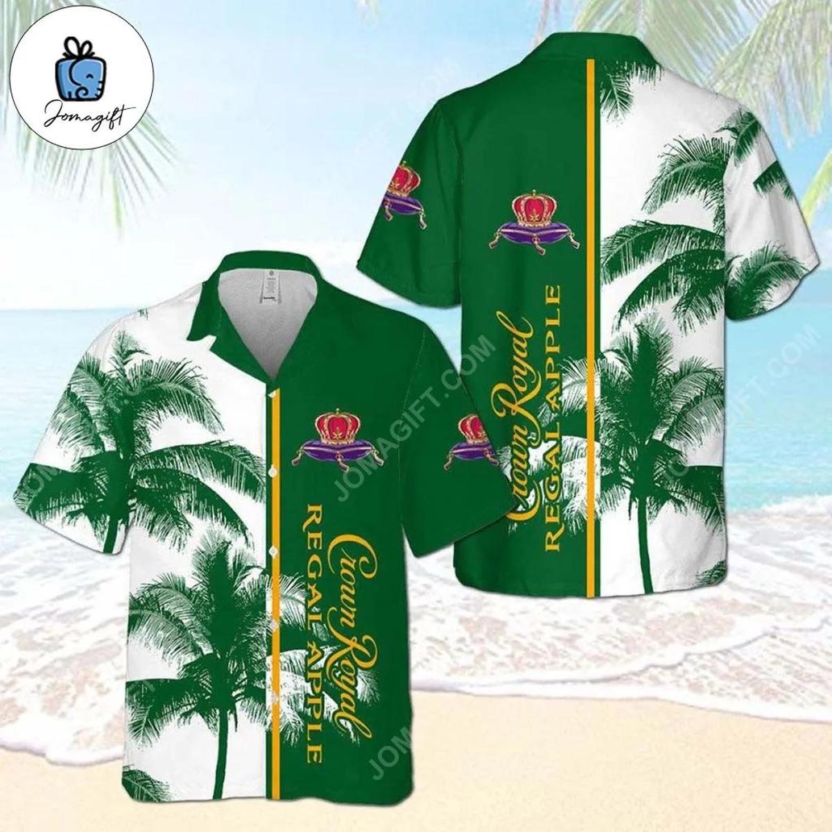 Crown Royal Beer Pineapple Patterns Hawaiian Shirt Size From S To 5xl