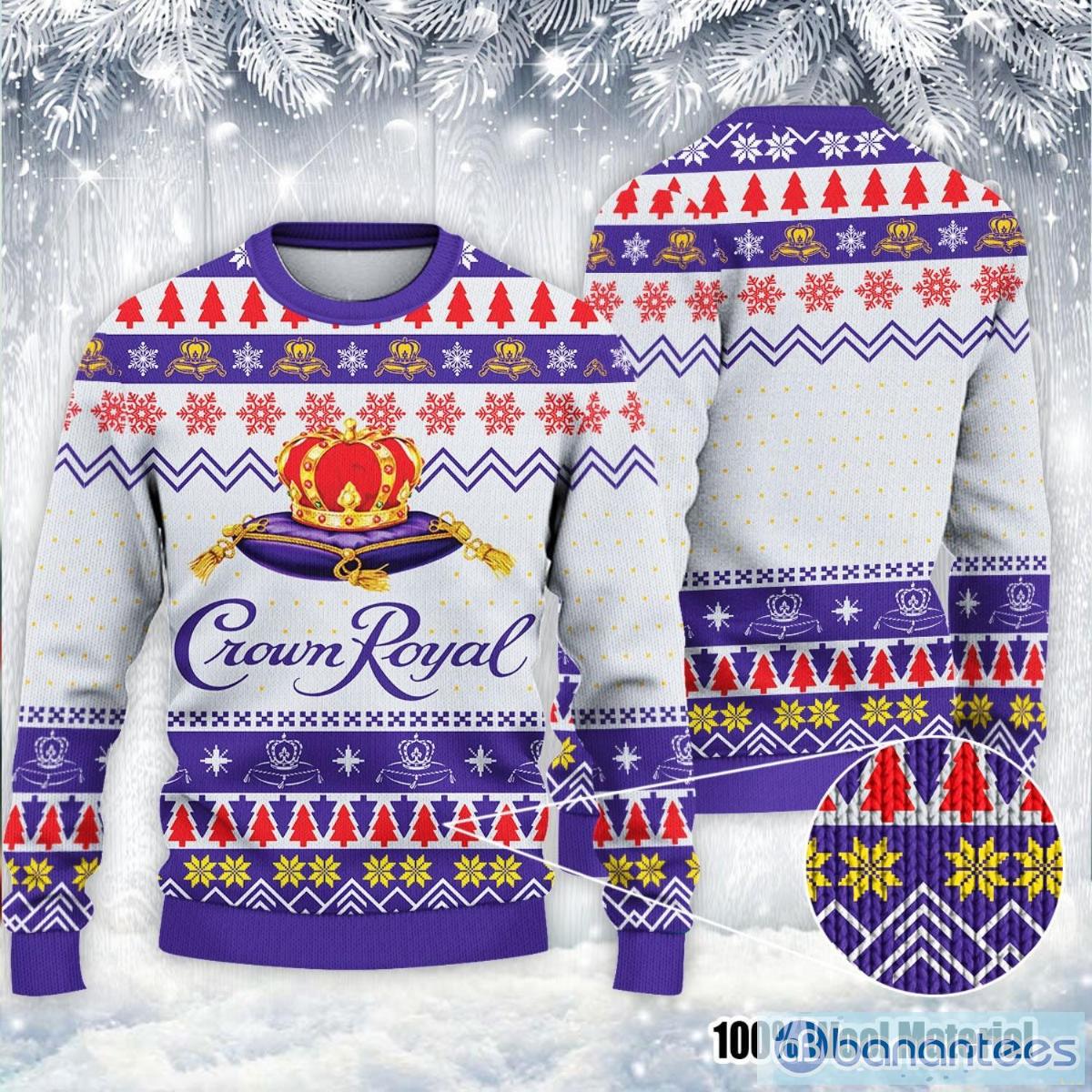 Crown Royal Whisky Ugly Christmas Sweater